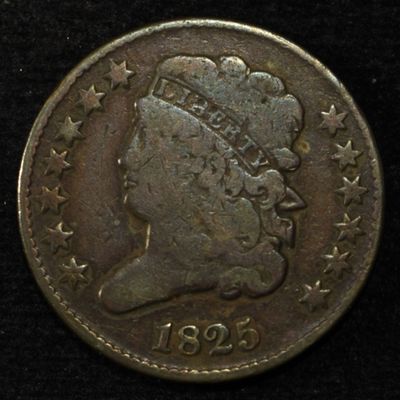 Sale Photo Thumbnail #356: 1825 HALF CENT FINE