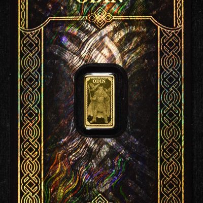 Sale Photo Thumbnail #431: 1/100 OZ GOLD ODIN GERMANIA MINT