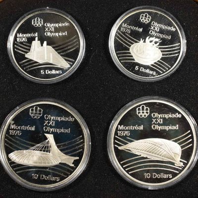 Sale Photo Thumbnail #218: 1976 OLYMPIC 4-COIN SET CANADIAN