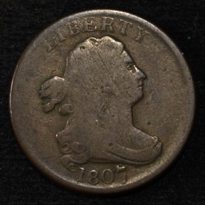 Sale Photo Thumbnail #354: 1807 HALF CENT VG