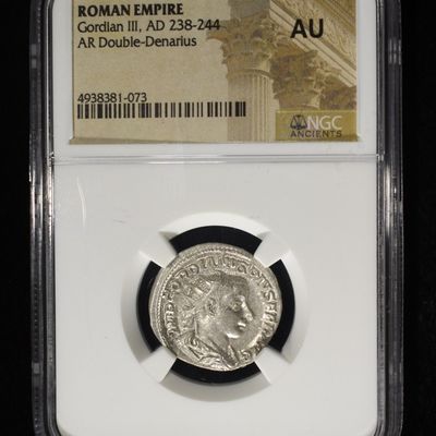 Sale Photo Thumbnail #194: AD 238-244 GORDIAN III ROMAN EMPIRE NGC AU