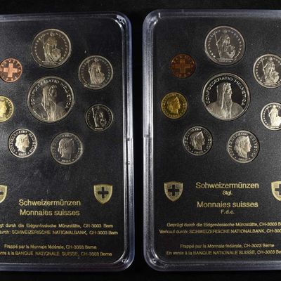 Sale Photo Thumbnail #252: 1981 & 1982 SWISS PROOF SETS