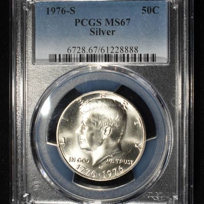 Sale Photo Thumbnail #4: 1976-S KENNEDY HALF PCGS MS-67 SILVER