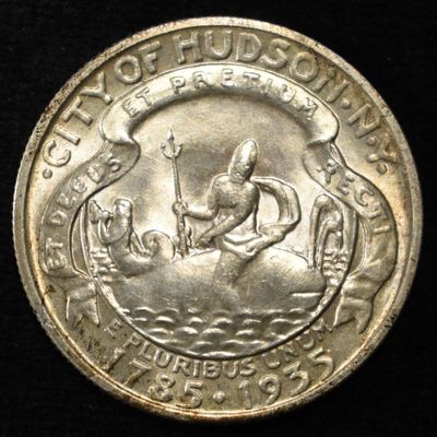 Sale Photo Thumbnail #118: 1935 HUDSON COMMEM HALF DOLLAR GEM BU