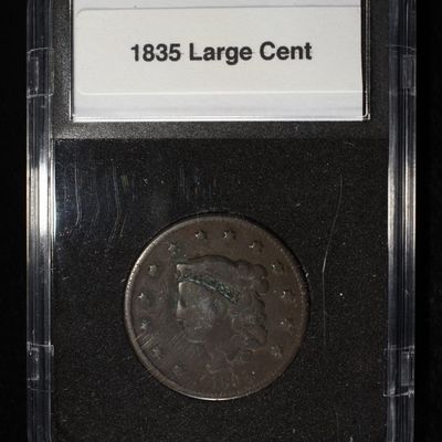Sale Photo Thumbnail #139: 1835 CORONET HEAD LARGE CENT