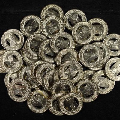 Sale Photo Thumbnail #400: (40) 1951 HONOLULU RAPID TOKENS
