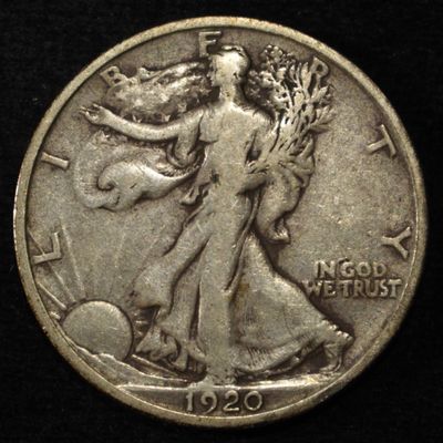 Sale Photo Thumbnail #61: 1920-D WALKING LIBERTY HALF DOLLAR VG