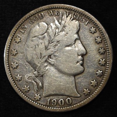 Sale Photo Thumbnail #46: 1900-O BARBER HALF DOLLAR FINE