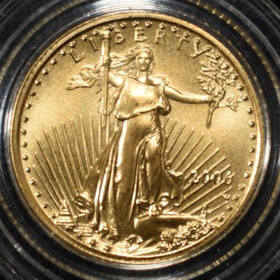 Sale Photo Thumbnail #438: 2006 1/10 OZ GOLD LIBERTY