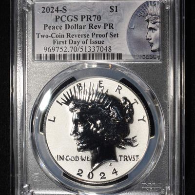 Sale Photo Thumbnail #19: 2024-S PEACE DOLLAR REV PR PCGS PR70 FDI