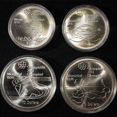 Sale Photo Thumbnail #221: 1976 OLYMPIC 4-COIN SET CANADIAN
