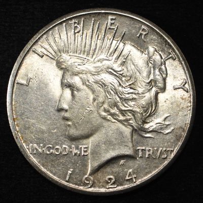 Sale Photo Thumbnail #89: 1924-S PEACE DOLLAR AU/BU