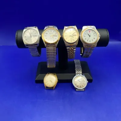 Vintage Men’s Watches, Including SEIKO, Tx, Pulsar, And Swiss Army