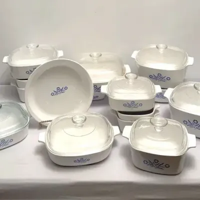 Vintage Blue Cornflower Corning Ware Collection