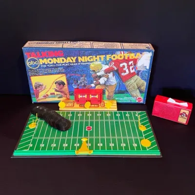 1977 Mattel ABC Talking Monday Night Football Board Game 