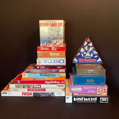 Mystery Lot Of 17 Vintage Board Games (#1)