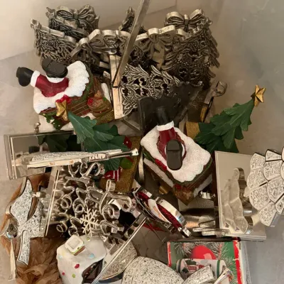 Christmas Mystery Lot (Stocking Holders, Etc)