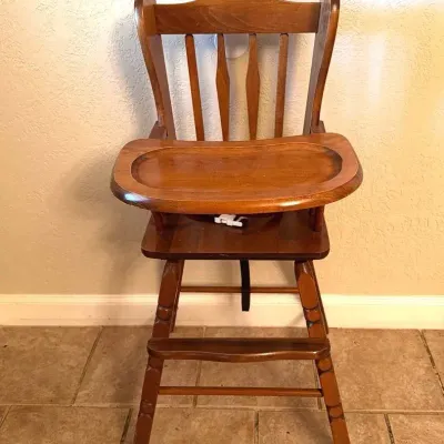 Vintage Wood High Chair