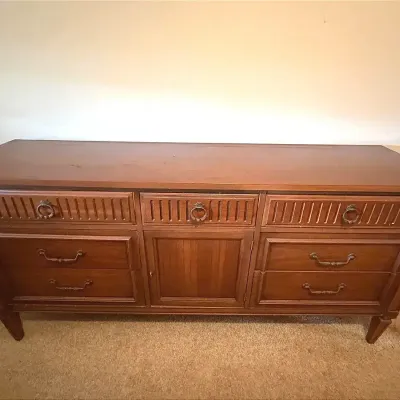 MCM Walnut Long Dresser (mirror Not Included)