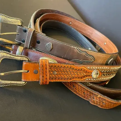 Men’s Leather Western Belts Size 42