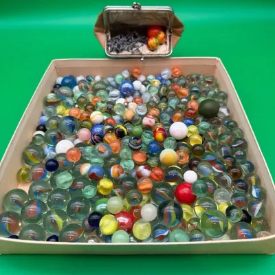 Vintage Marbles And Jacks