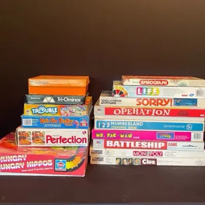 Mystery Lot Of 15 Vintage Board Games (#2)