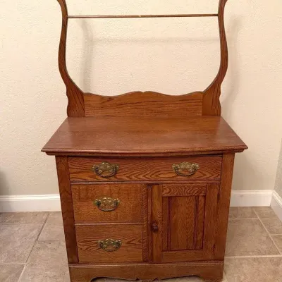 Antique Oak Washstand