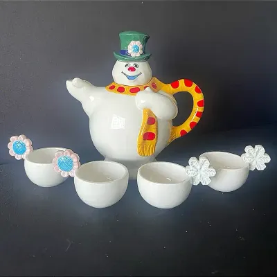 Department 56 “Frosty The Snowman Tea Set”