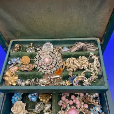 Vintage Mystery Lot Of Costume Jewelry