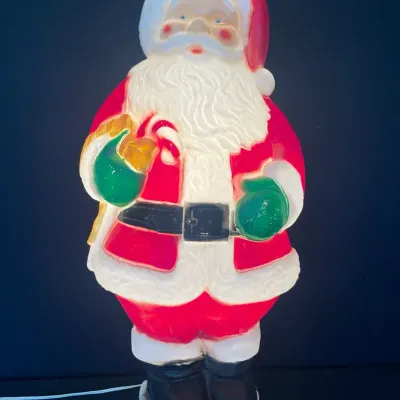 Vintage General Foam SANTA 31" Lighted BLOW MOLD