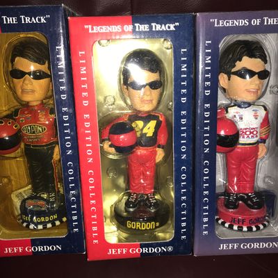 Jeff Gordon Limited Edition Bobbleheads (3)