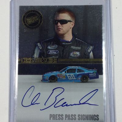 Press Pass Signings Chris Buescher Card
