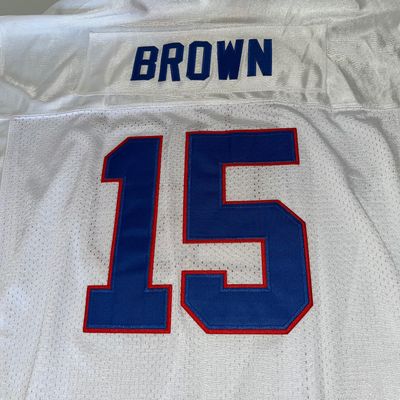 John Brown Buffalo Bills White Jersey Large