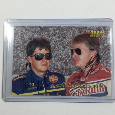 Jeff & Ward Burton Autographed Card