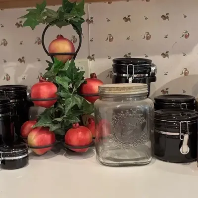 Vintage Kitchen Canister & Decor Lot