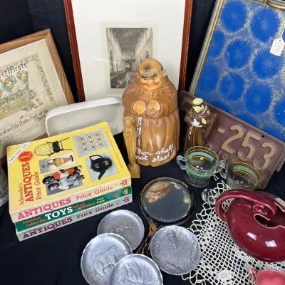 Vintage Estate Collectibles Lot - Twin Winton Monk, Hall Pitcher, Guides, 15+ Pcs