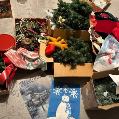 Wreath Making Supplies, Garland, Yard, Flags, And More