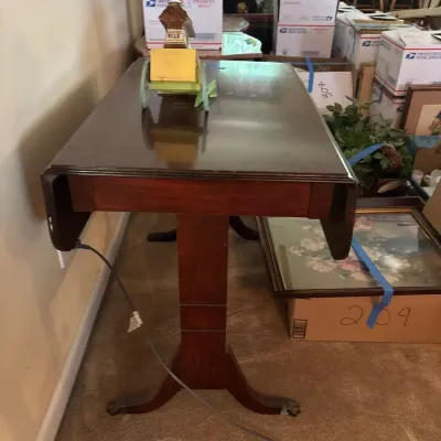 Beautiful Drop Leaf Table With One Leg Damaged