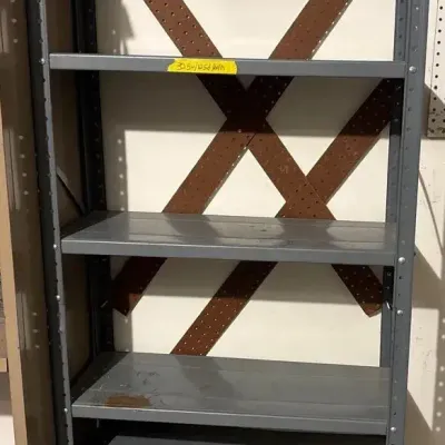 Gray Metal Shelf 