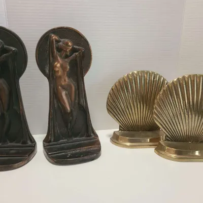 Vintage Copper & Brass Bookends