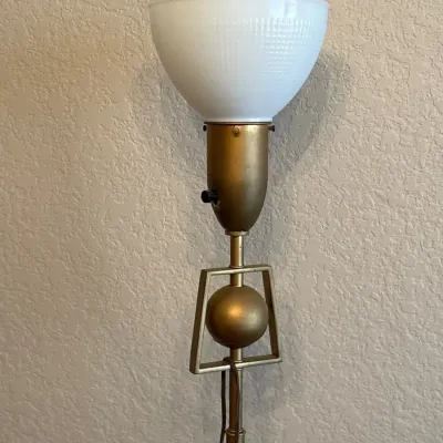 Vintage Heavy Floor Lamp (painted)