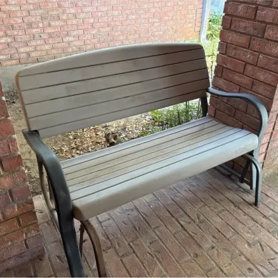 Molded Plastic and Metal Glider, Lifetime Brand 