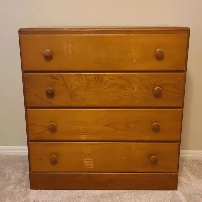1950's  Shaker-style Pine Chest Of Drawers