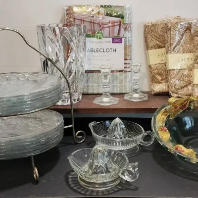 Fall Table Decor, 2-Tier Buffet Server w/12 Plates, & More