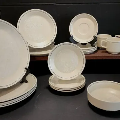(21 Pc.) Temper-ware By Lenox (Silhouette) Stoneware Dishes