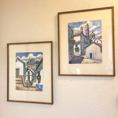 Original Watercolors Of Mexican Street Scenes