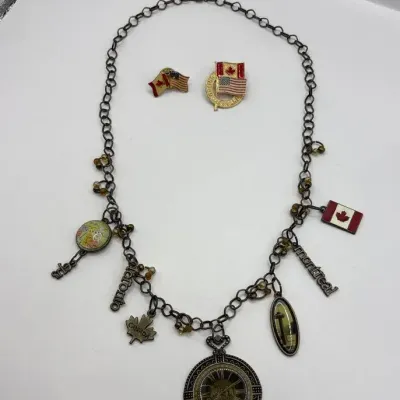 Canada Souvenir Pins and Fashion Necklace 