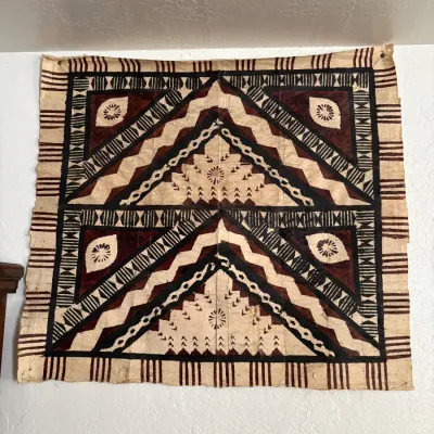 Sale Photo Thumbnail #62: Traditional Pacific Island "tapa cloth" art