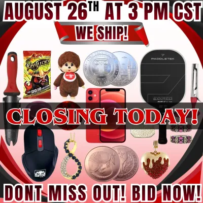 For more information and to place your bids, kindly visit us at https://garnetgazelle.hibid.com/ BID NOW!