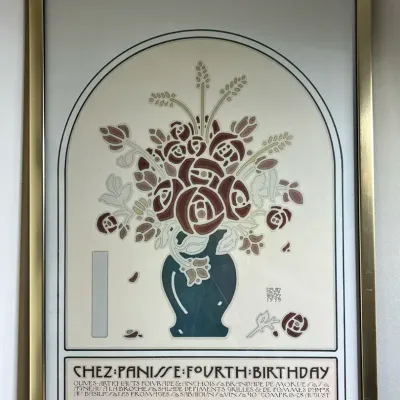 Portuguese Print - Chez Panisse Fourth Birthday 
